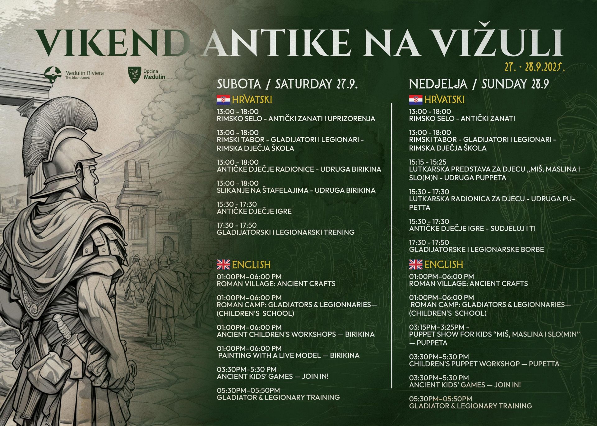 Medulin slavi Svjetski dan turizma 2025. uz bogat program i „Vikend antike na Vižuli“